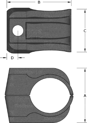 SINGLE FIXING TWO PART DRAWING