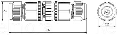 IP68 In-Line Disconnecting Connector