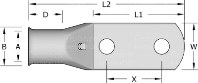 Long Palm Lug Drawing