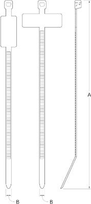 Marker cable ties drawing