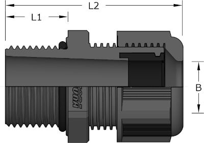 Nylon GripLoc Glands Metric - Long Thread