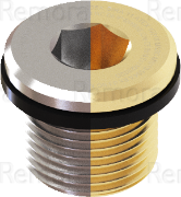 Metric Hazardous Dome Head Stopping Plugs - Brass