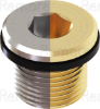 Metric Hazardous Dome Head Stopping Plugs - Brass