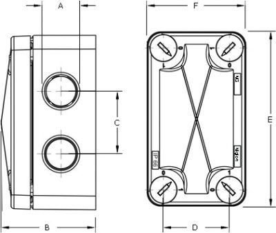 IP66 Slimline Waterproof Junction Box